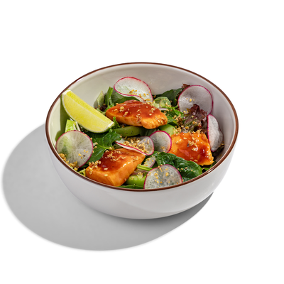 Салат с форелью