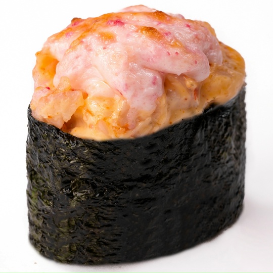 Запеченный гункан с лососем