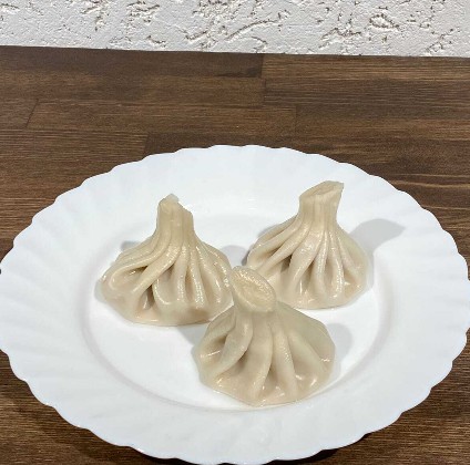 Хинкали вареные баранина с зеленью