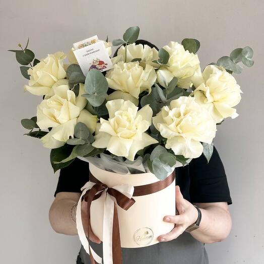 Композиция «Ажурная мечта» из французских роз