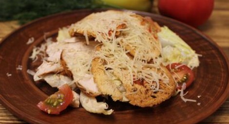 Салат «Цезарь» с курицей