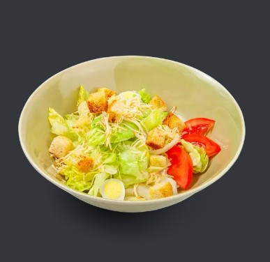 Салат Цезарь с копченым сыром