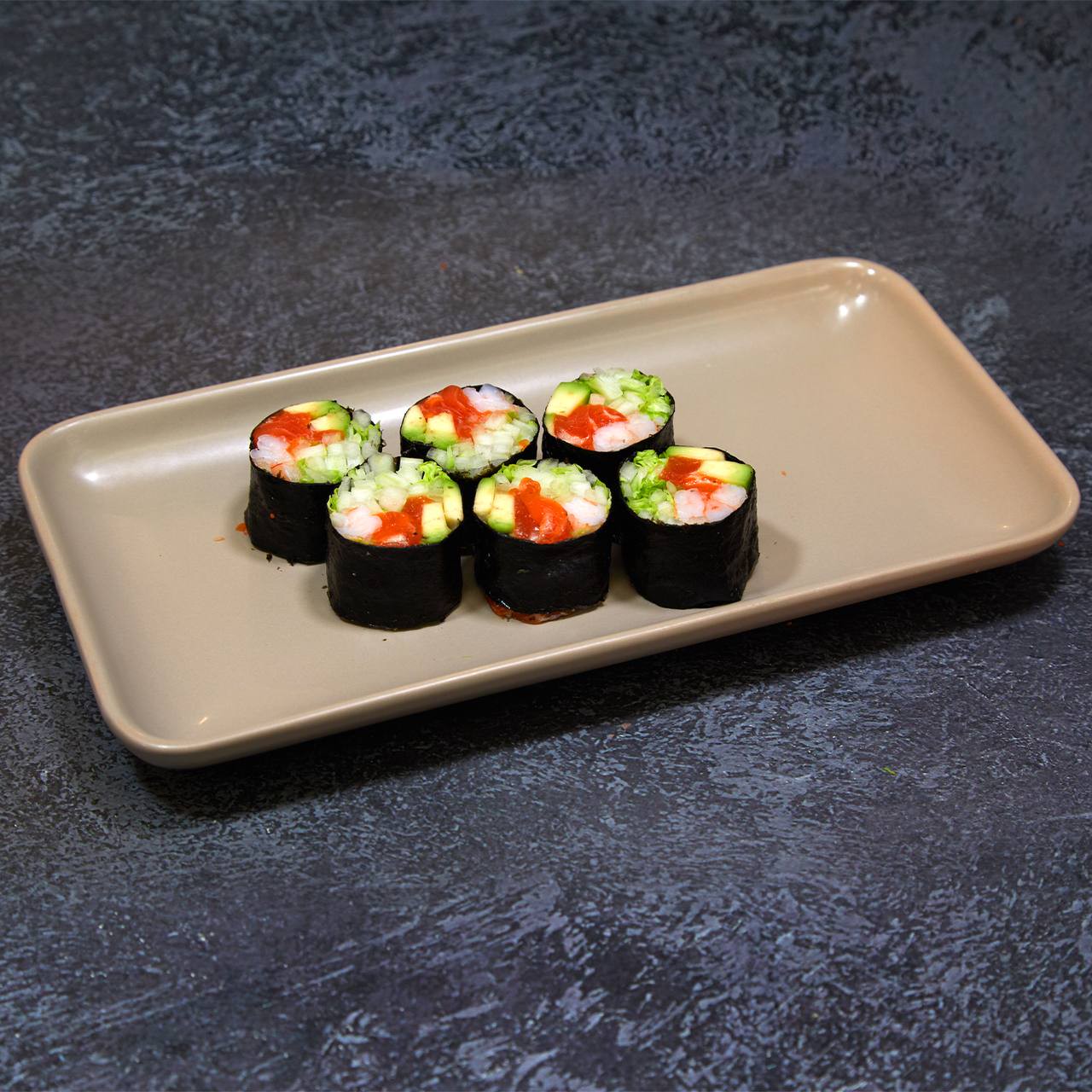 Сашими ролл креветка лосось