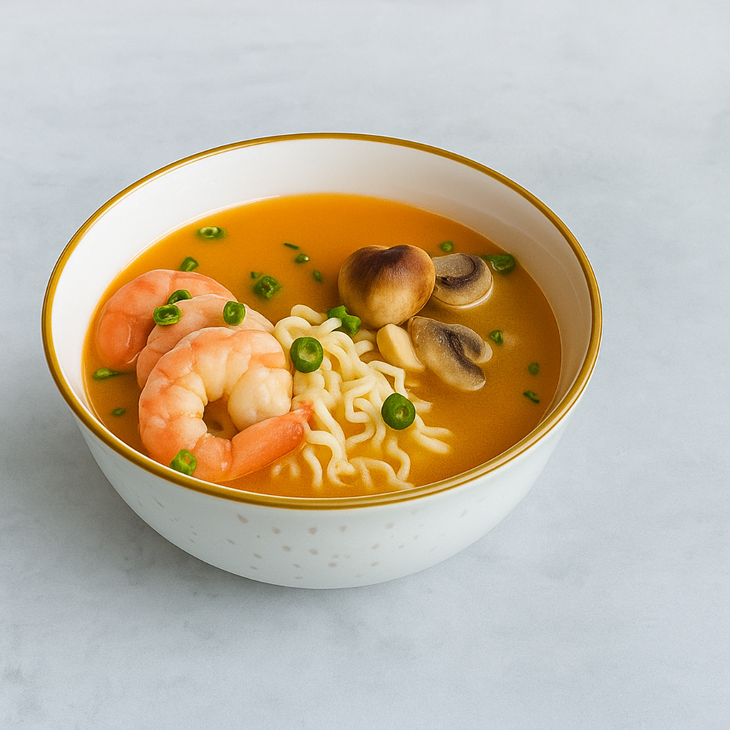 Том Ям Рамен с креветками