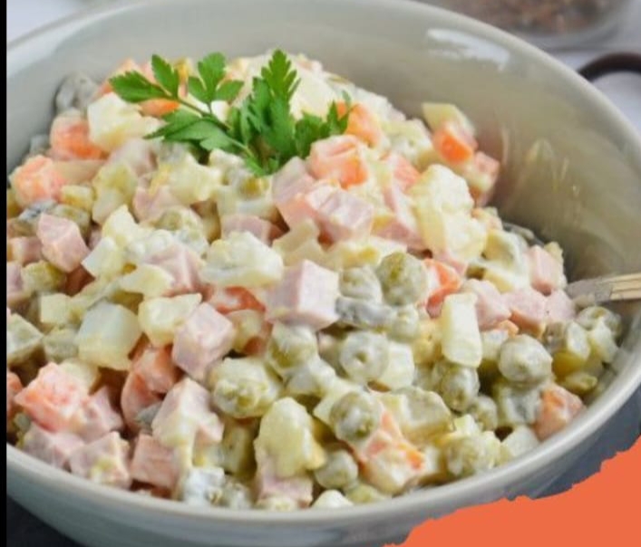 Оливье с курицей
