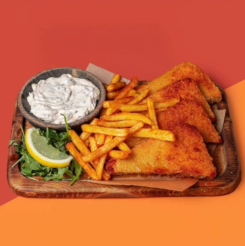 Fish&Chips с соусом тар-тар