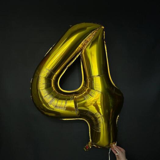 Фольгированный шар Цифра 4