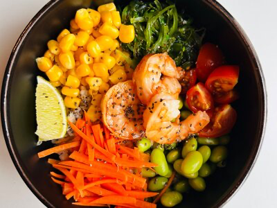 Поке с креветками