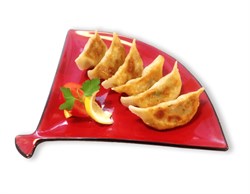 Гедзу (пельмени) с лососем