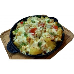 Горячая сковородка с треской