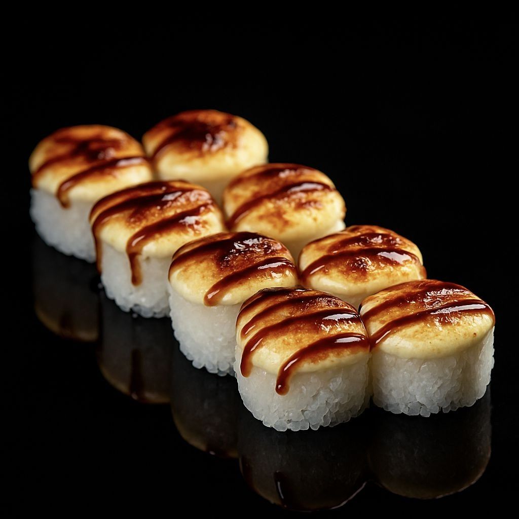 Запеченный ролл с унаги и угрем