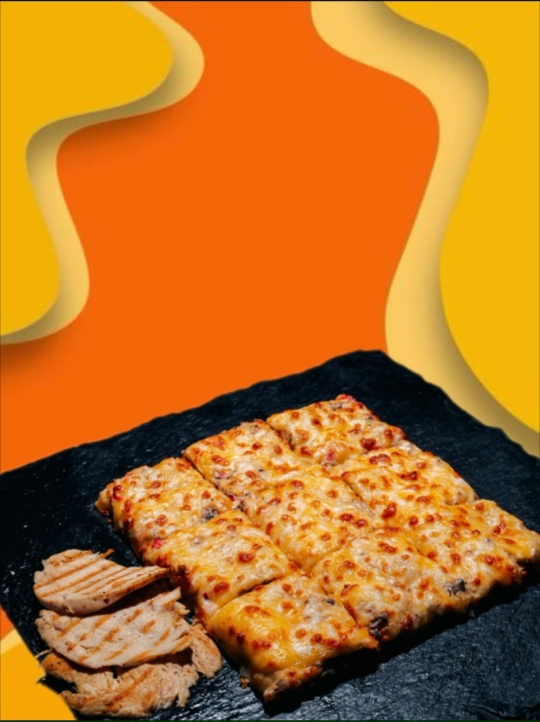 Японская пицца с курицей большая