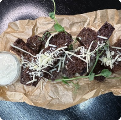 Гренки с чесночным сыром
