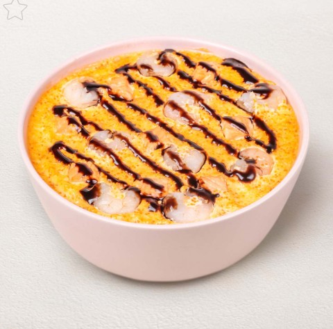 Спешл с лососем и креветками