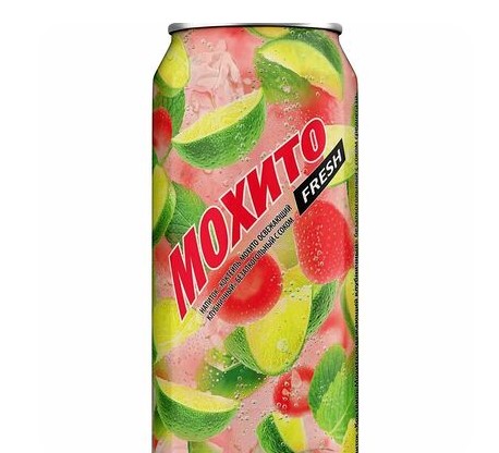 Напиток газ. Мохито Fresh Клубника 0,5л