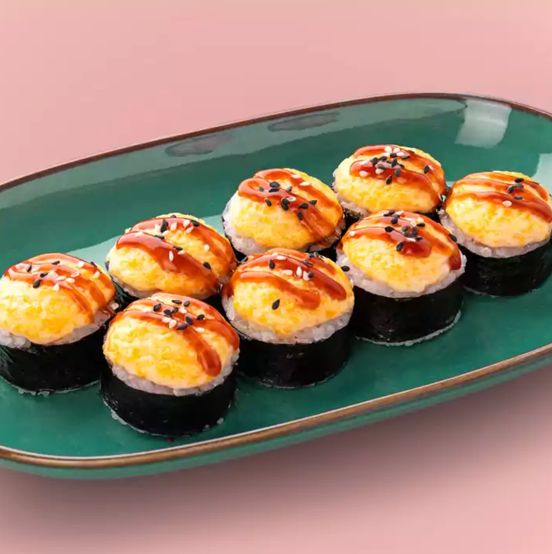 Запеченный с крабовым мясом