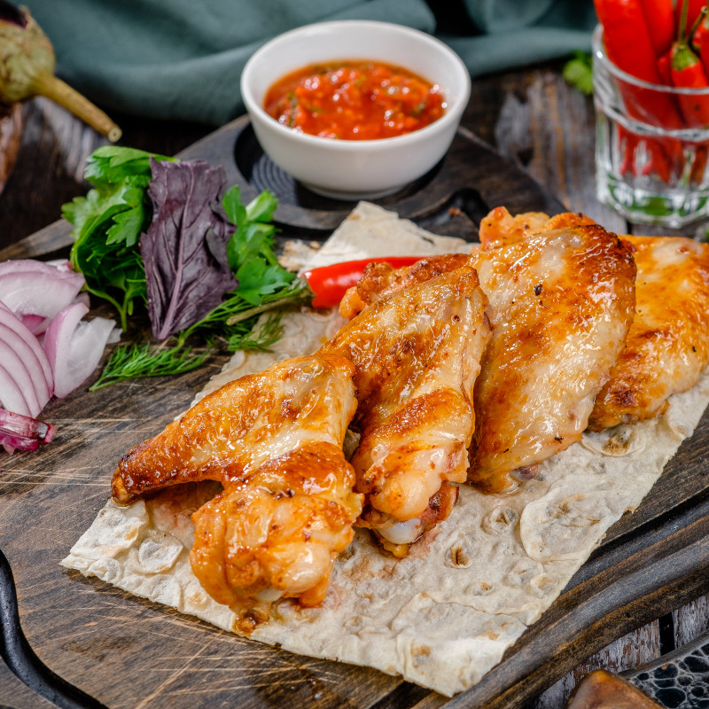 Шашлык из куриных крылышек