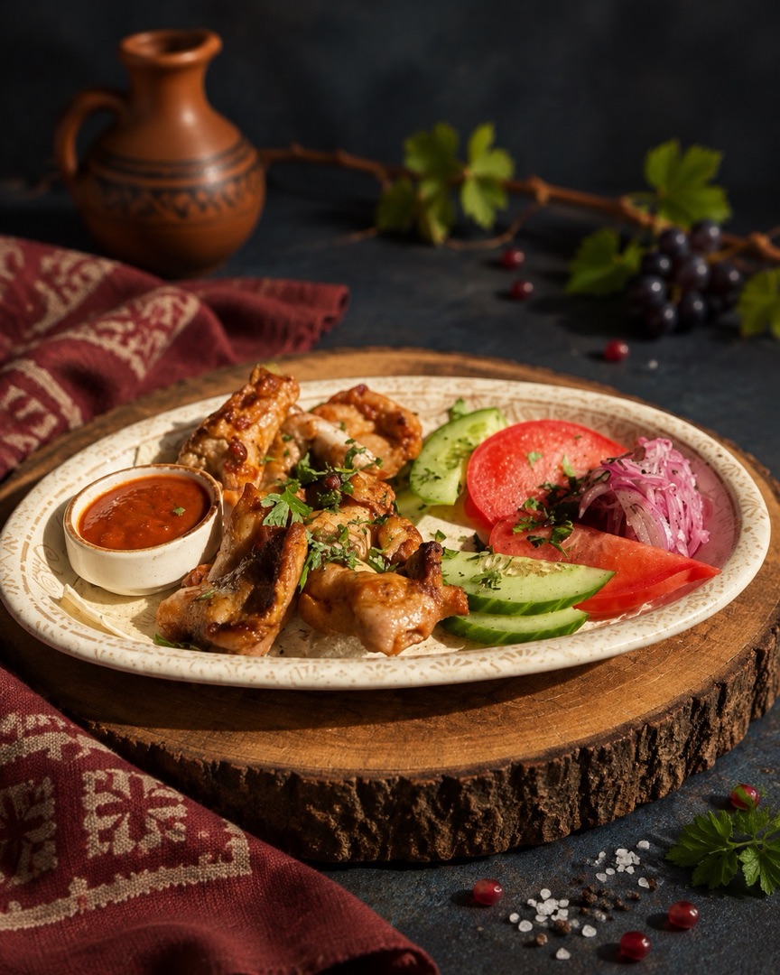 Шашлык из куринного бедра