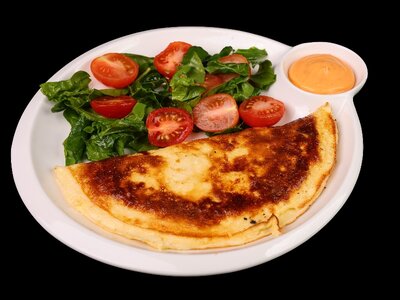 Омлет с салато