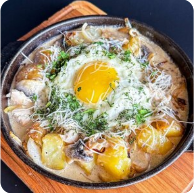 Сковородка «Альпийская» с курицей
