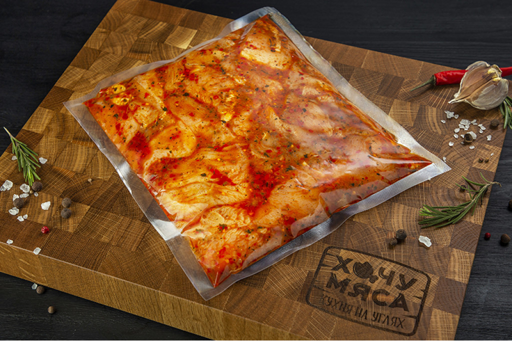 Шашлык маринованный из филе индейки