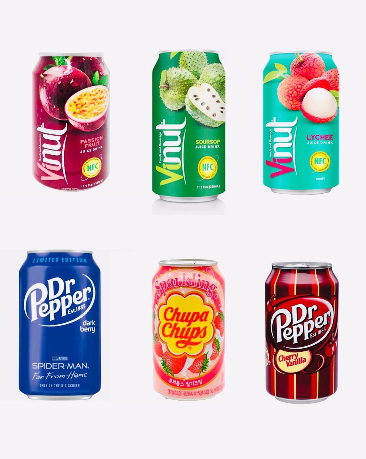 Импортные напитки в ассортименте 0,3л