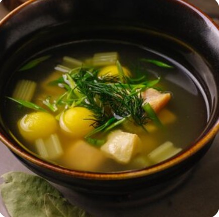 Уха из лосося и трески