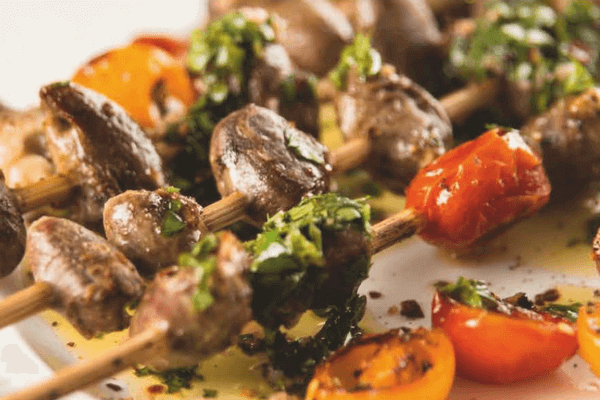 Шашлычок из куриных сердечек