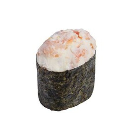 Нигири Креветка с ореховым соусом