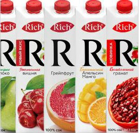 Сок Rich 1л в ассортименте