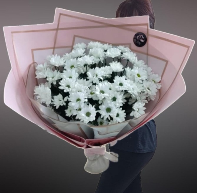 Букет -гигант из ромашек