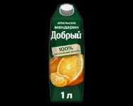 Сок добрый апельсин мандарин 1 л