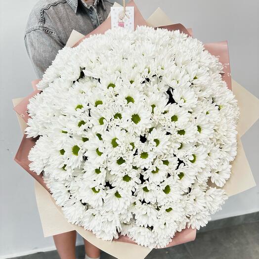 Wow букет из кустовых хризантем + секатор в подарок