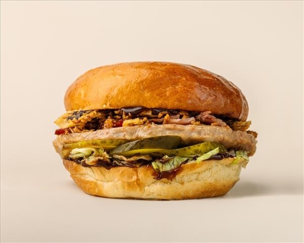 Бургер Барбекю со свиной котлетой