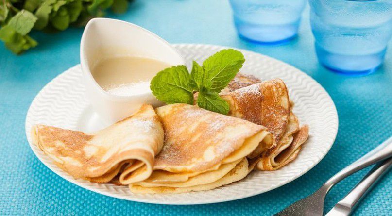 Блинчики классические(со сгущёнкой)