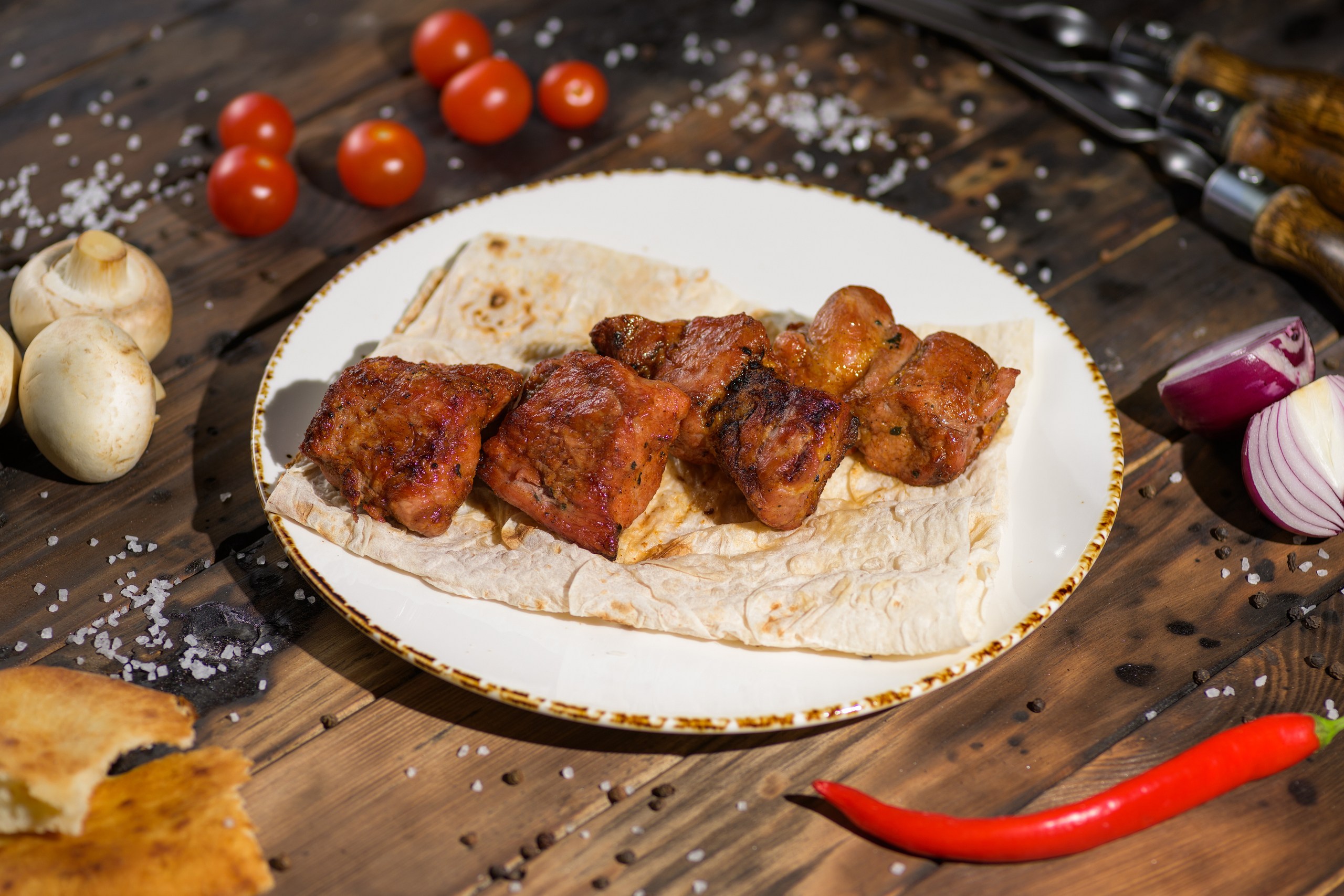 ШАШЛЫК ИЗ СВИНОЙ ШЕЙКИ