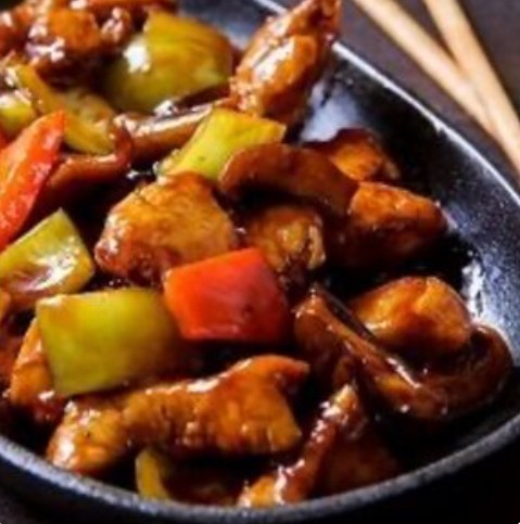 Курица с грибами