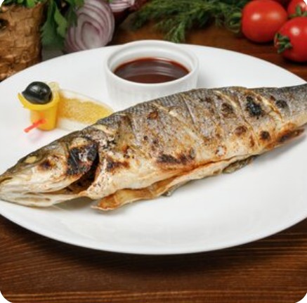 Сибас жареный