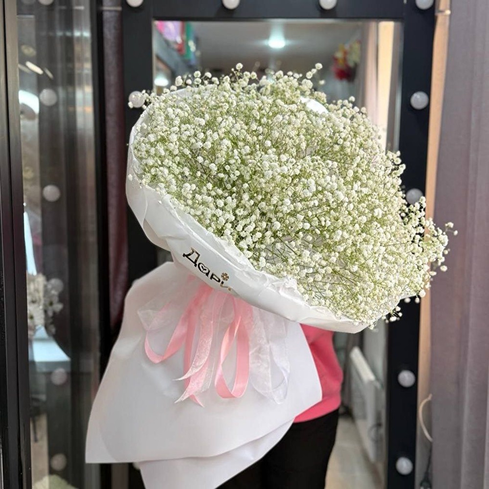 №118 Букет гигант из гипсофилы