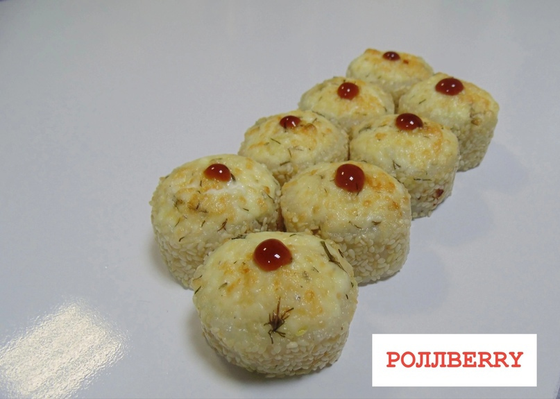 Запеченный ролл с курицей