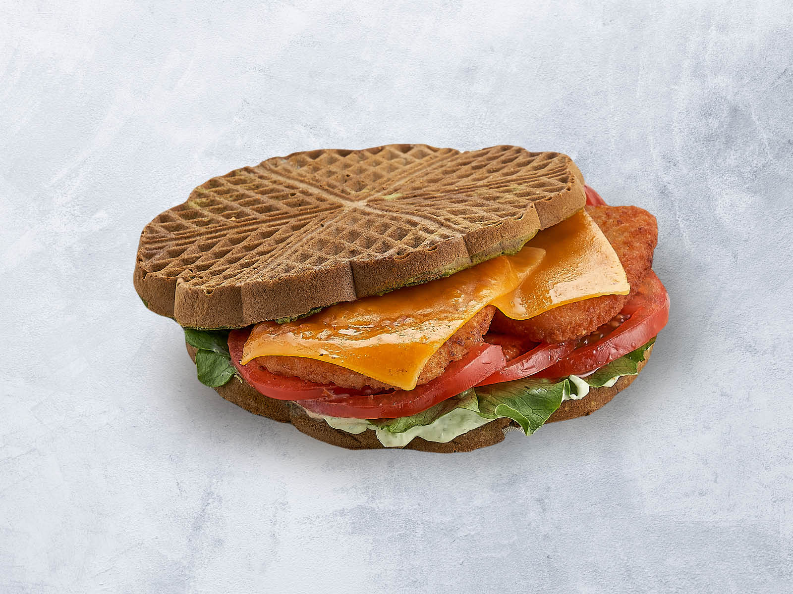 Чикензилла на шпинатном.