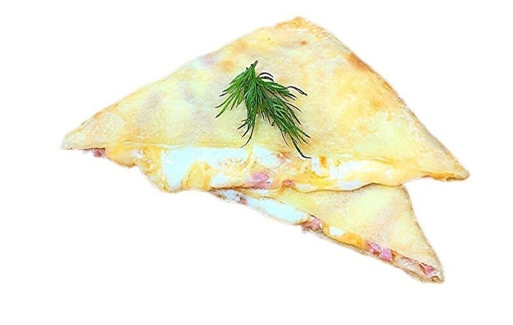 Блины с ветчиной и сыром