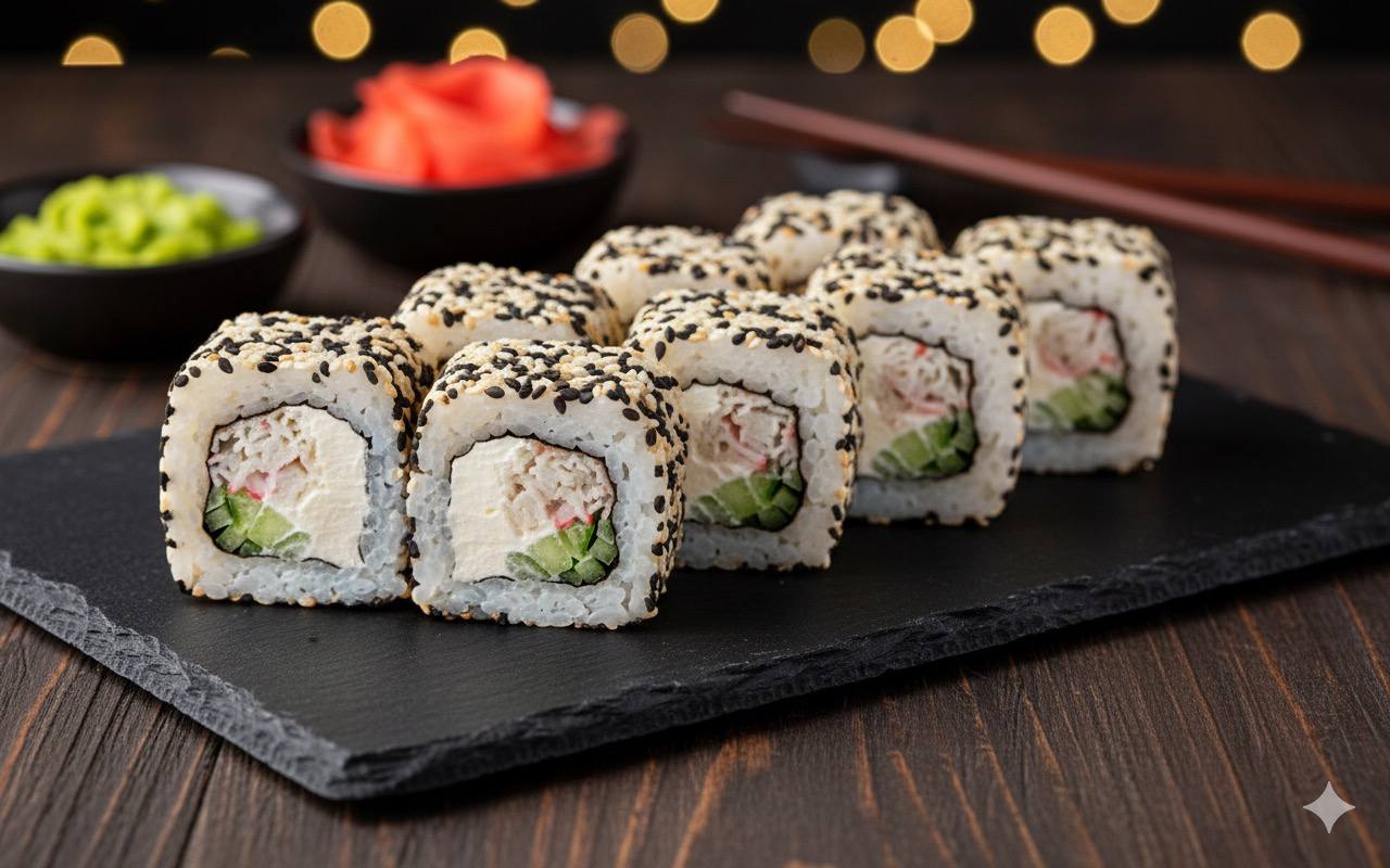 Ролл "Калифорния с кунжутом"