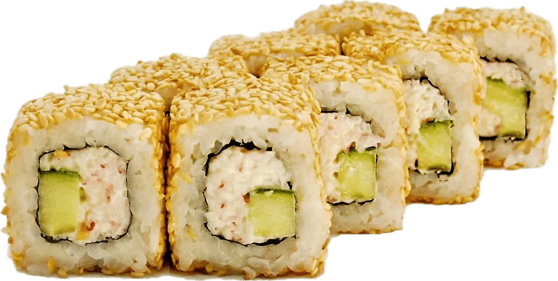 Калифорния с крабом в кунжуте Эконом 100(4шт)