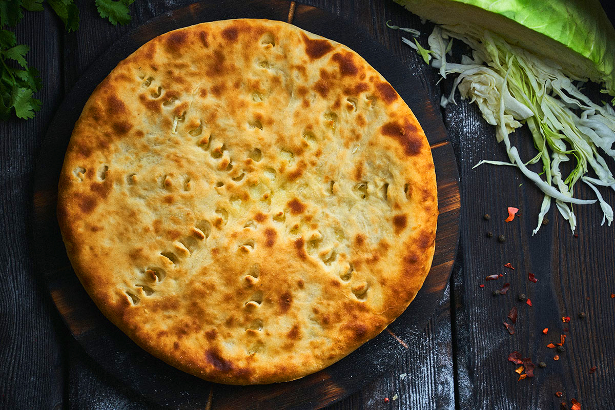 Пирог с капустой и сыром стандартный