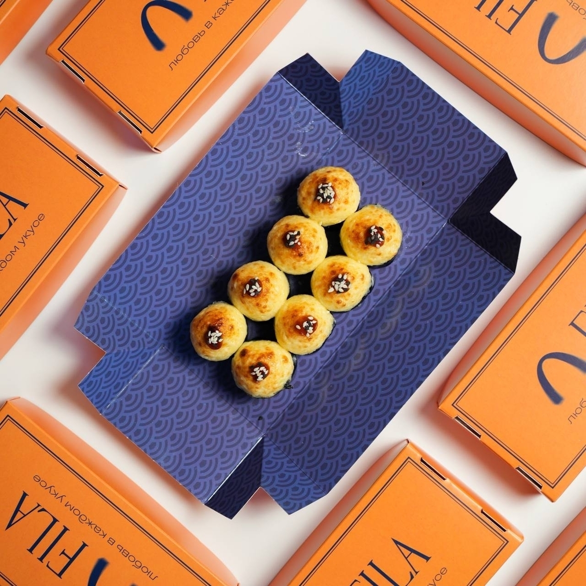 Запеченный ролл с угрём