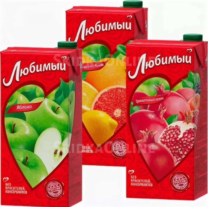 Сок в асс. 1 л