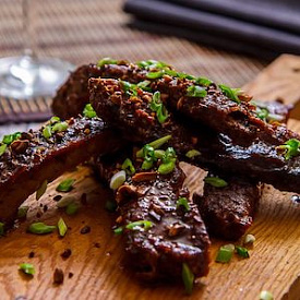 Рёбра в медовом BBQ
