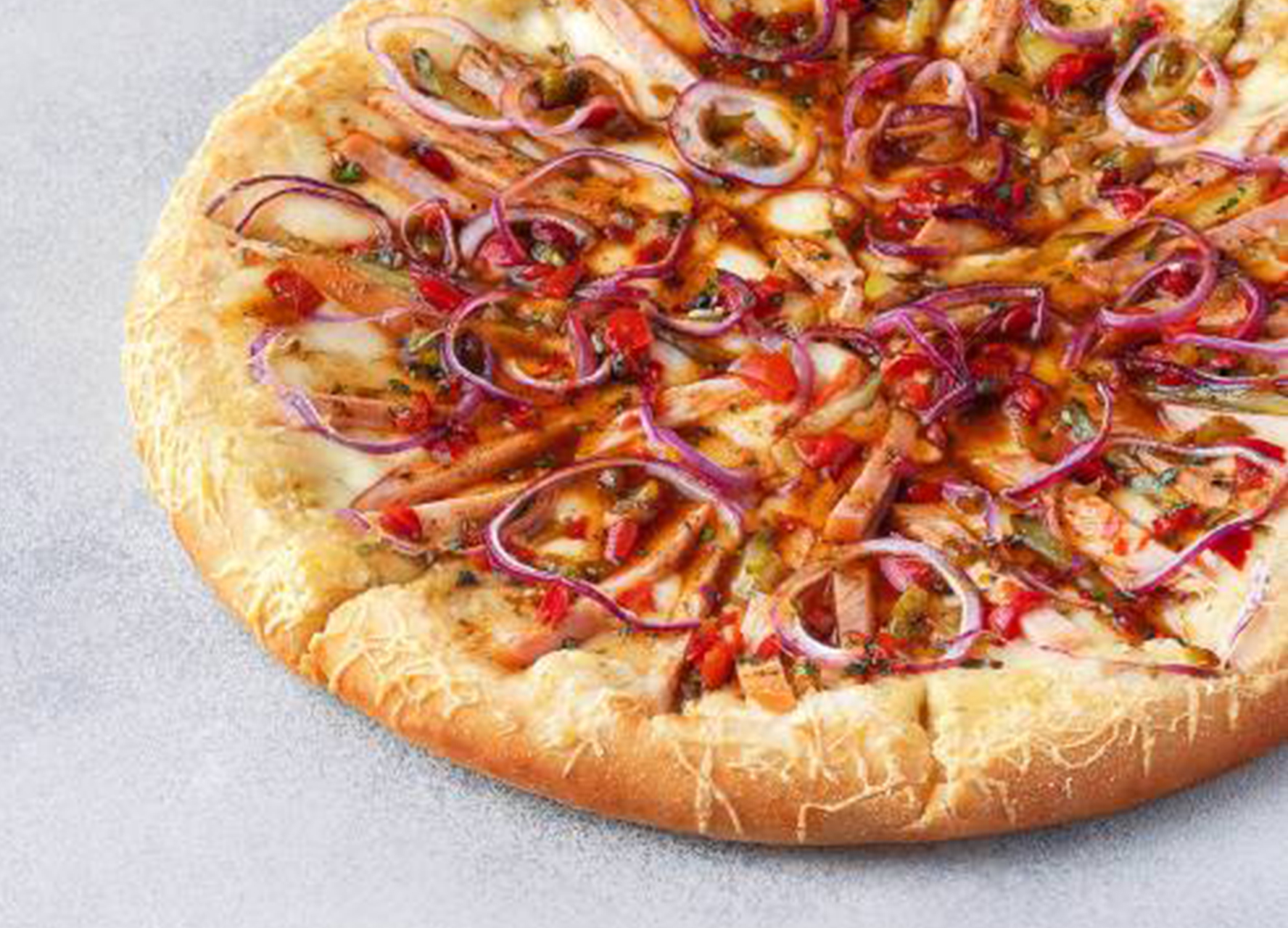 Пицца Фермерская 30 см на толстом с сыром