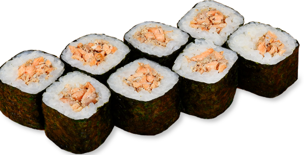 Хосомаки с лососем гриль